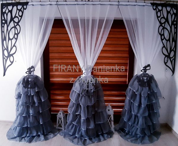Firana "Baletnica biało-szara" - Image 3